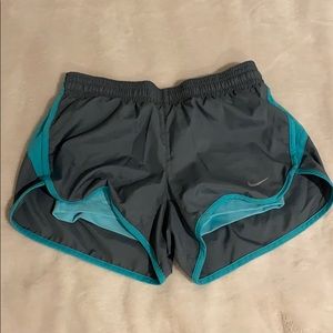 Nike Drifit Teal/Gray Shorts with Compression